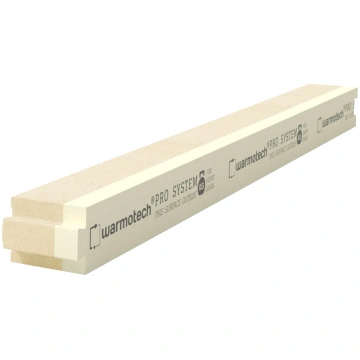 Logu montāžas profils Warmotech PRO+ 90x80x1215mm