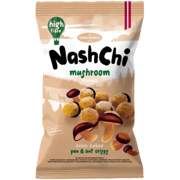 NASHCHI zirņu un auzu čipsi ar sēņu garšu 60g