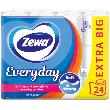 Tualetes papīrs Zewa Everyday, 3 sl, 24 gab