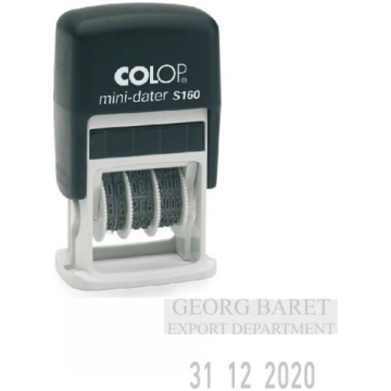 Zīmogs COLOP Datumu numerators S160 Mini-Dater 03(