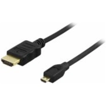 Deltaco High Speed with Ethernet cable HDMI - Micr