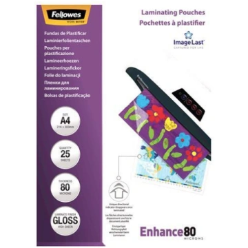 LAMINATOR POUCH IMAGELAST/A4 80 25PCS 5396205 FELL