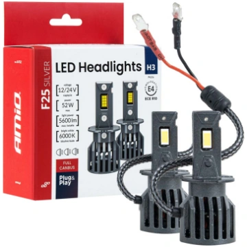 LED priekšējo lukturu spuldzes F25 SUDRABA FULL CA