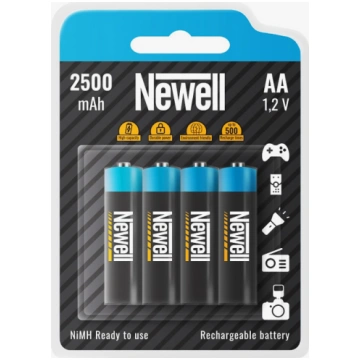Newell Rechargeable NiMH AA 2500 x4