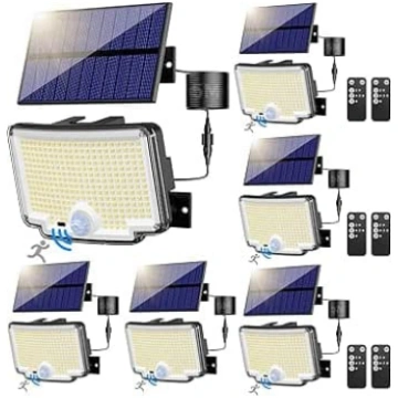 nipify Pack of 6 Solar Lights for Outdoor Use with