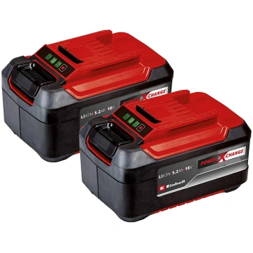 Einhell 2x 18V 5.2Ah PXC twin pack, battery (black