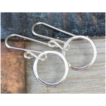 Jules Artwear Tiny Circle Earrings