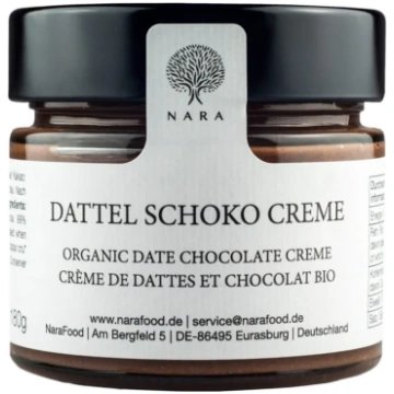 Šokolādes dateļu krēms, ekoloģisks NARA