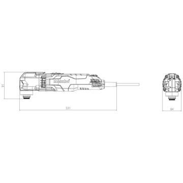 Metabo Universāls instruments Multitool MT 400 Qui