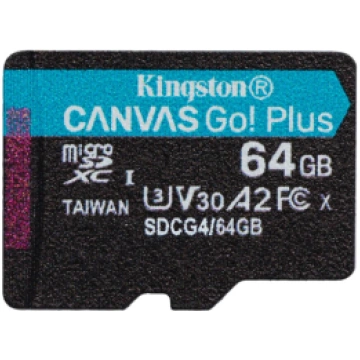 Kingston memory card 64GB microSDXC Canvas Go Plus