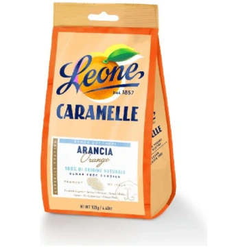 Leone - Caramelle all'Arancia Senza Zuccheri 