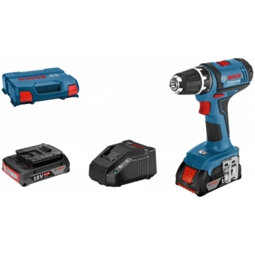 Bosch Akumulatora urbis GSR 18-2-LI, 2x2.0Ah, GAL 
