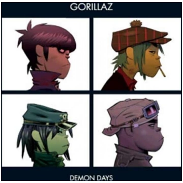 2LP GORILLAZ Demon Days LP Vinila plate