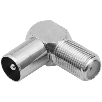 Transition F plug - F socket corner OEM 3228