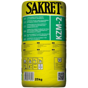 Sakret KZM2 Cementa/kaļķa java mūrēšanai, 25 kg S&