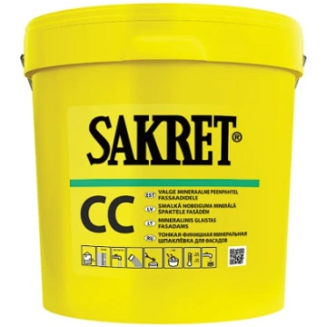Sakret CC gatavā smalkā nobeiguma špaktele fasādēm