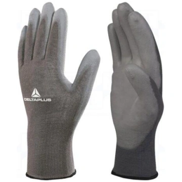 Protective gloves | Size: 8 | grey | polyester,pol