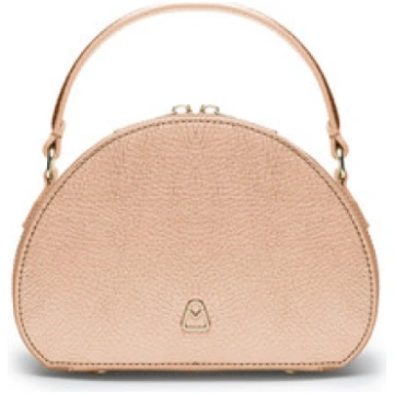 AGNESE SMALL LAMINATA Bauletto piccolo in pelle co