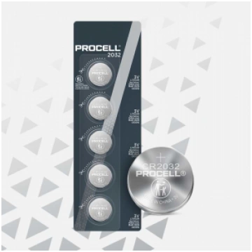 Procell ® CR2032 baterijas 3V Duracell Procell lit