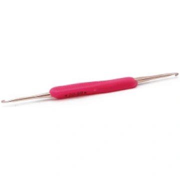 Ergonomic Double Point Crochet Hook with Dual Size