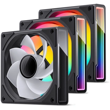 Jonsbo ZK-120B Reverse 3-Pack, ARGB, Black