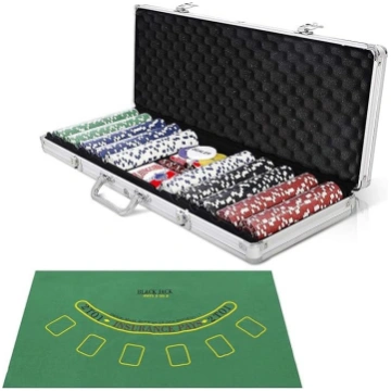 DREAMADE Ultimate pokera komplekts ar 500 žetoniem