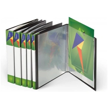 Folder with sleeves Forpus (10) A4, Black FO22401