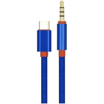 KIN KY-126 Audio vads Aux 3.5mm uz Type-C Blue | K