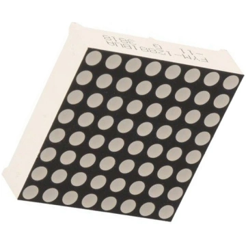 Display: LED; matrix; 8x8; amber; 40÷150mcd; anode