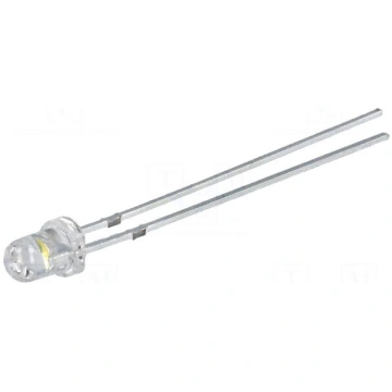 LED | 3mm | white warm | 10000÷12000mcd | 30° | Fr
