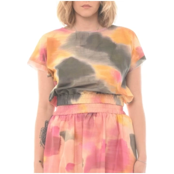 ICONA KAOS TOP CROPPED IN MULTICOLOR FANTASY QP5MR