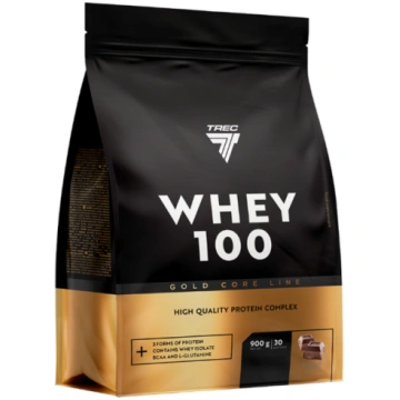 Olbaltumvielu pulveris TREC GOLD CORE WHEY 100 COC