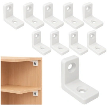 Corner connector for furniture 20x18mm with cover 