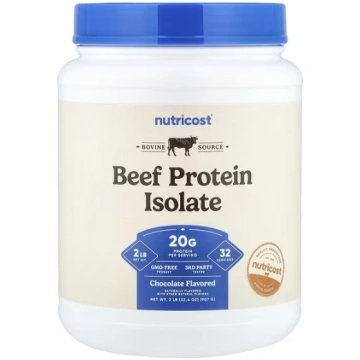 Nutricost, Beef Protein Isolate, Chocolate, 2 lb (