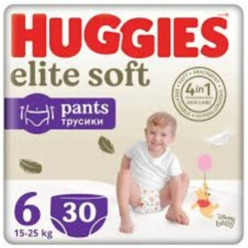 HUGGIES Elite Soft Pants biksītes S6 (15-25kg), 30