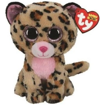 TY INC. TY BEANIE BOOS LIVVIE brazowo/rozowy leopa