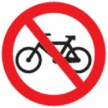 Uzlīme Aizliegts braukt ar velosipēdu 63063SN 4751