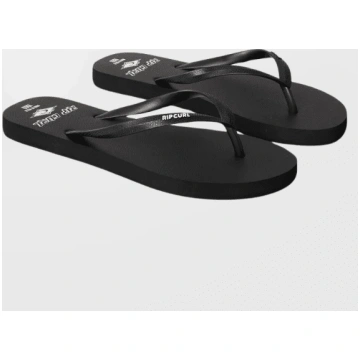 RIP CURL Icons of Surf Bloom Open Toe Black sandal