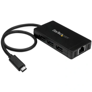 StarTech.com 3-Port USB-C Hub with Gigabit Etherne