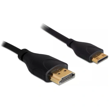 HDMI Kabeļa Ethernet A -> mini C St/St 1.00m slim 