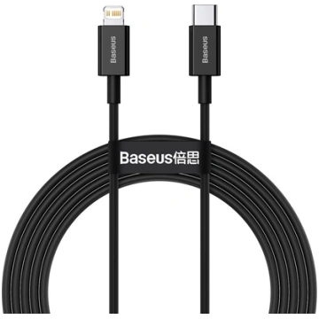 Kabel USB Baseus USB-C - Lightning 2 m Czarny (BSU
