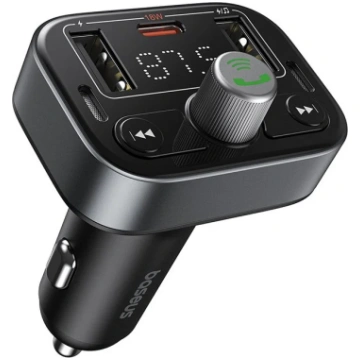 Baseus S-09 Auto FM raidītājs Bluetooth 5.3 / 2x U