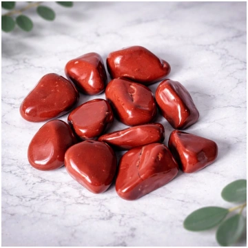 Sarkanā jaspja akmeņi-Red jasper tumbled stones 77