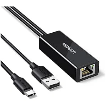 UGREEN LAN Adapter for Waipu.tv Stick, USB C to Et