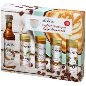 Sīrupu komplekts kafijai Monin 5×50ml
