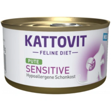 Kattovit Sensitive ar tītaru 12 x 185g - Konservi 