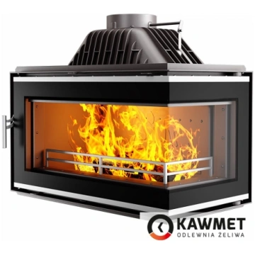 KAWMET Čuguna kamīna kurtuve W16 PB 13.5kW Black E