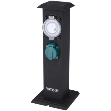 Outdoor socket in metal box | IP44 | 2 X 230V (YT-
