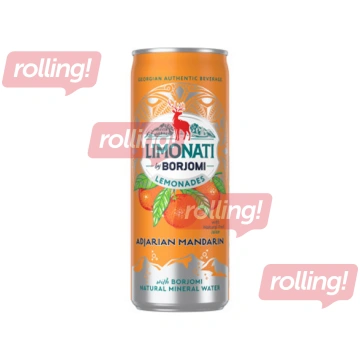 Gāzēts dzēriens Limonati by Borjomi ar mandarīnu, 