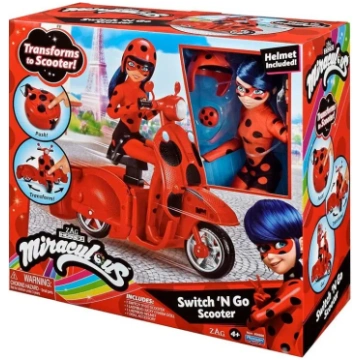 Miraculous Ladybug lelle ar skūteri